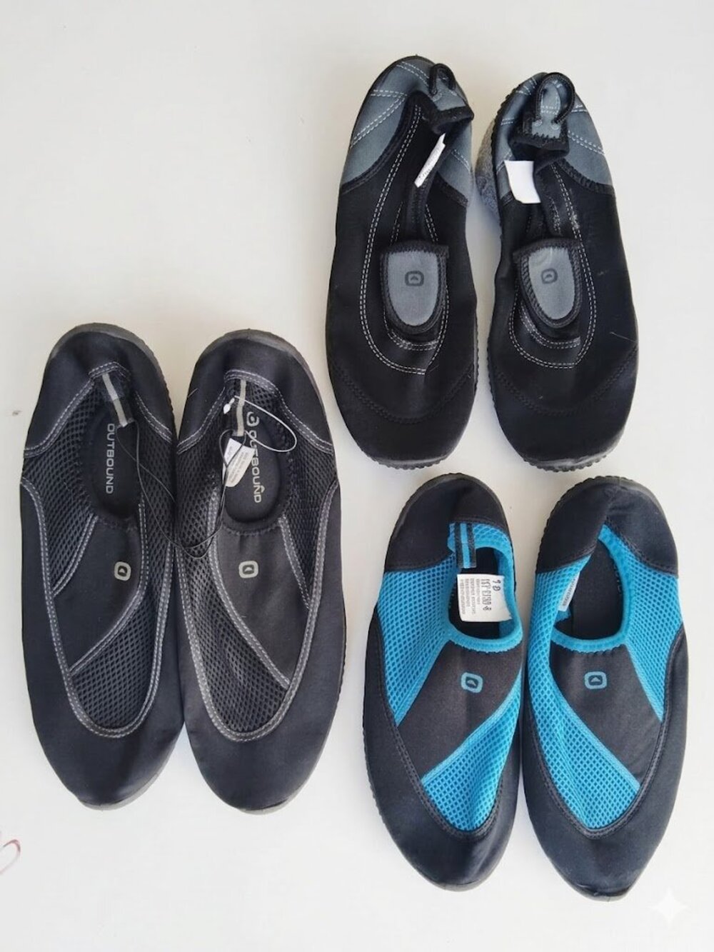Bundle of 3 Pairs Outbound Water Shoes - Sizes 10 & 8 -12- NWT/New Without Box